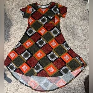 Lularoe xs fall colored carly dress like new